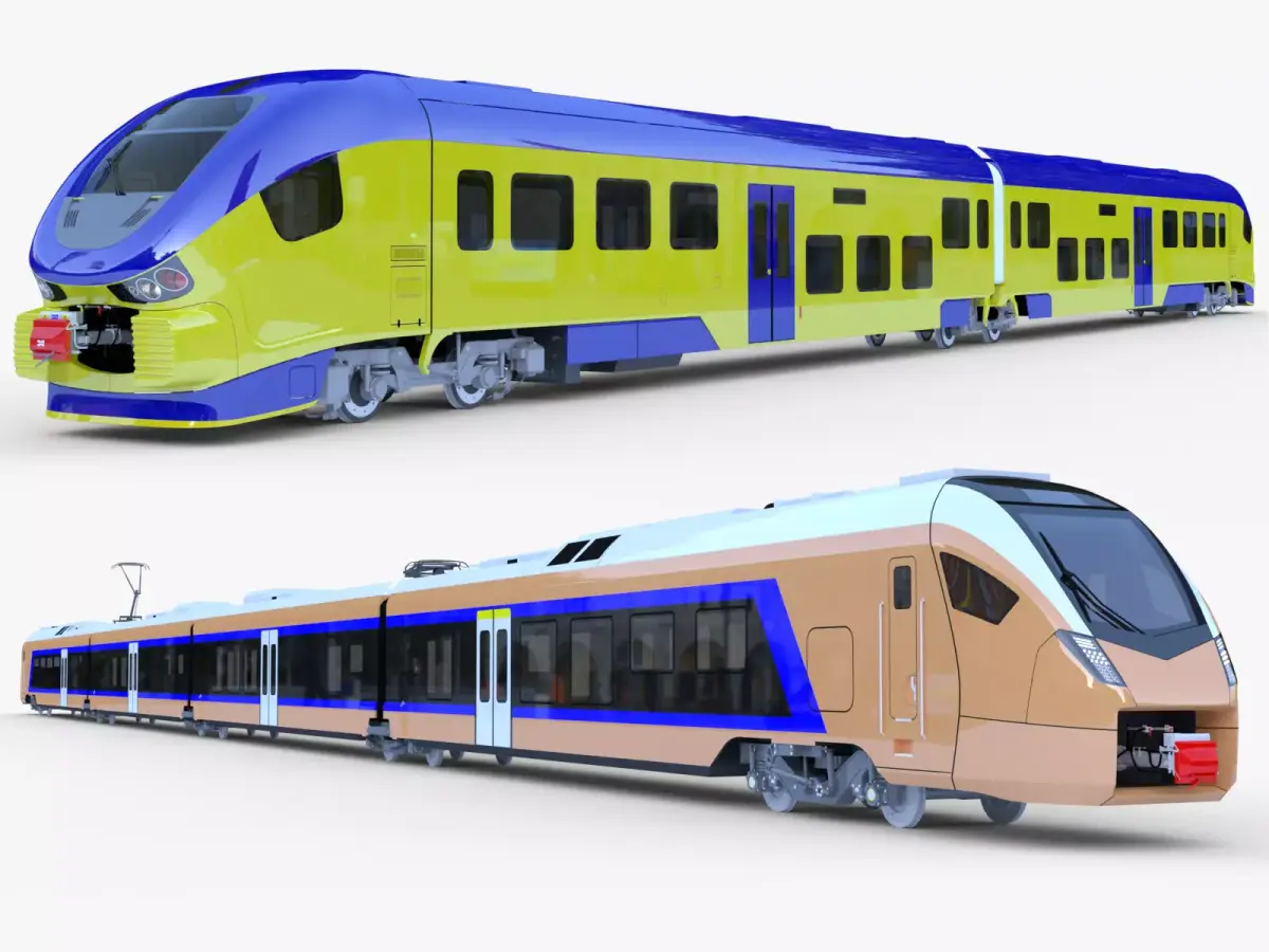Stadler Flirt and Pesa Link 3D Model Pack