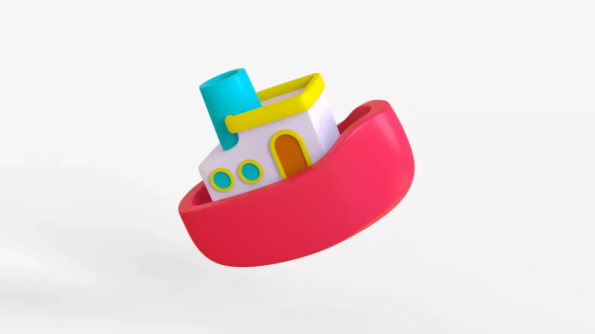 Toon Boat 3D model