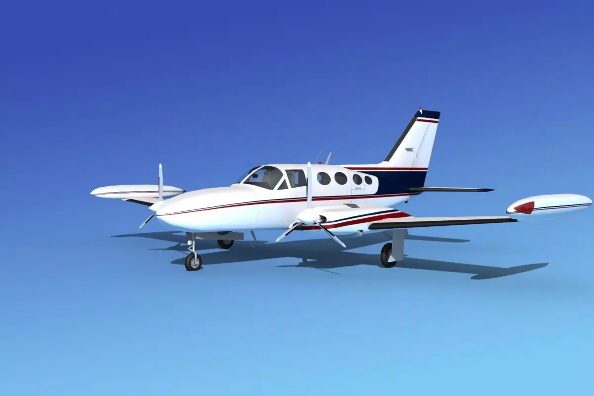 Cessna 421 Golden Eagle V06 3D model