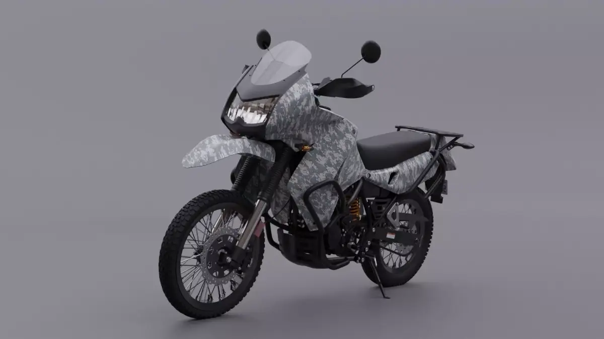 Kawasaki KLR 650 2009 Digital Cammo 3D model