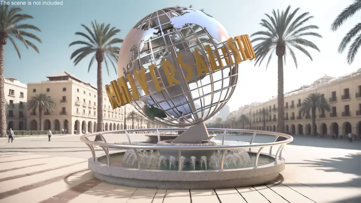 Universal Studios Metal Globe 3D model