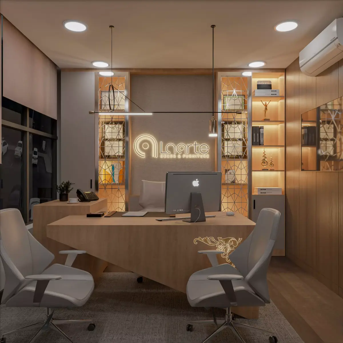 La Arte Office room interior scene  3D model