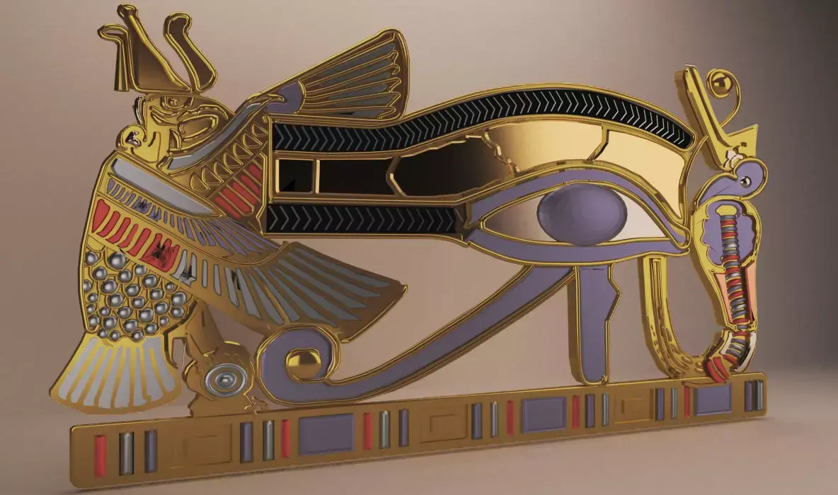  Ancient Egypt -Eye Of Horus Low-poly 3D model