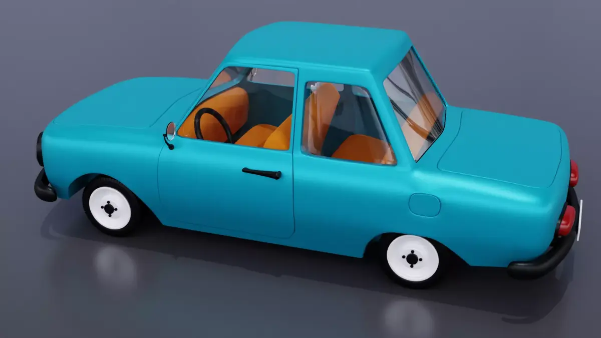 cartoon car Free 3D model purchase
