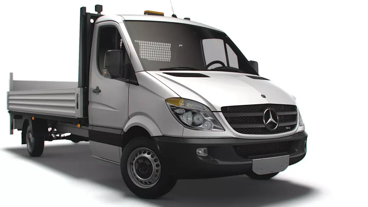 Mercedes Benz Dropside Tail Lift 2008 3D model