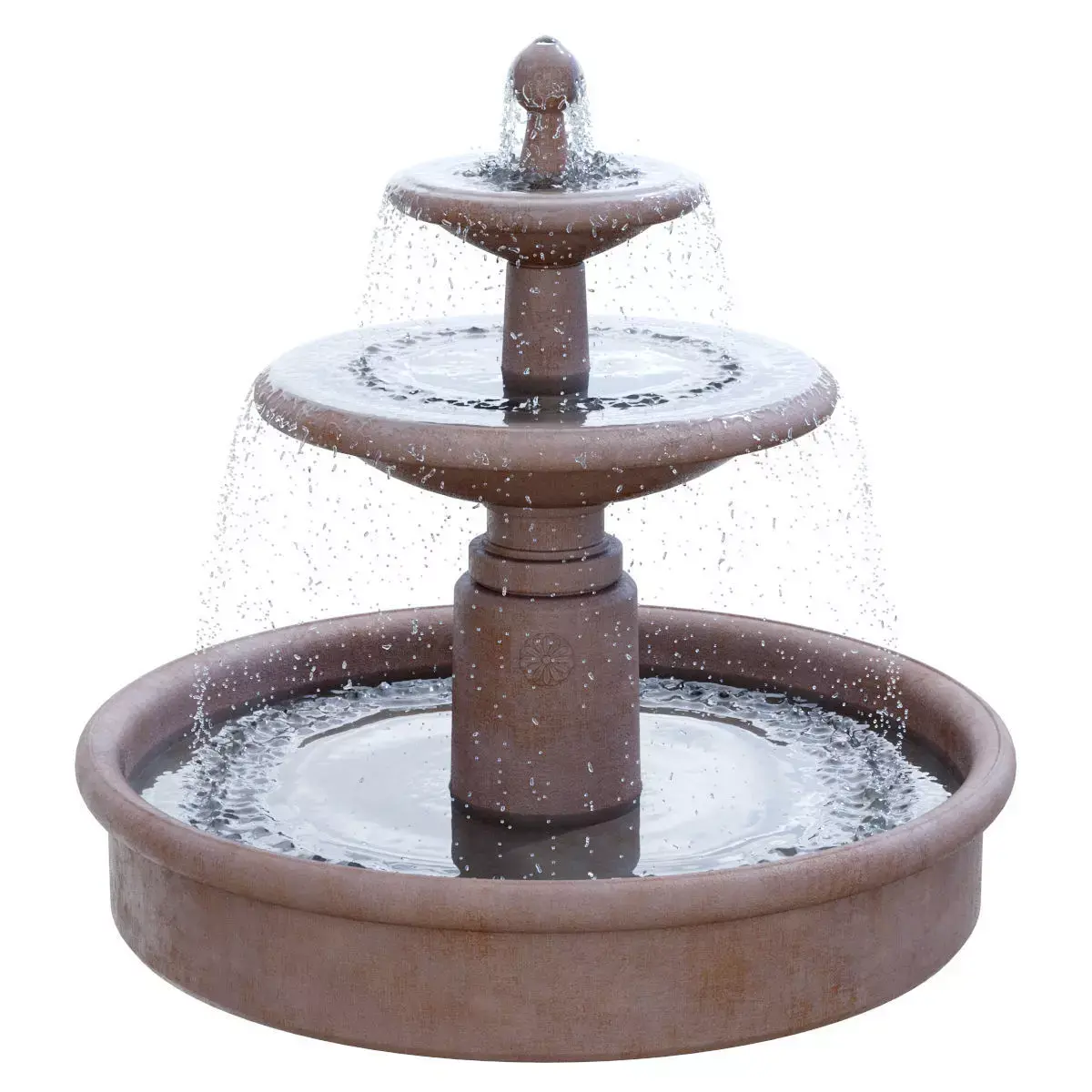 Campania - Esplanade Two Tier Fountain 3D model