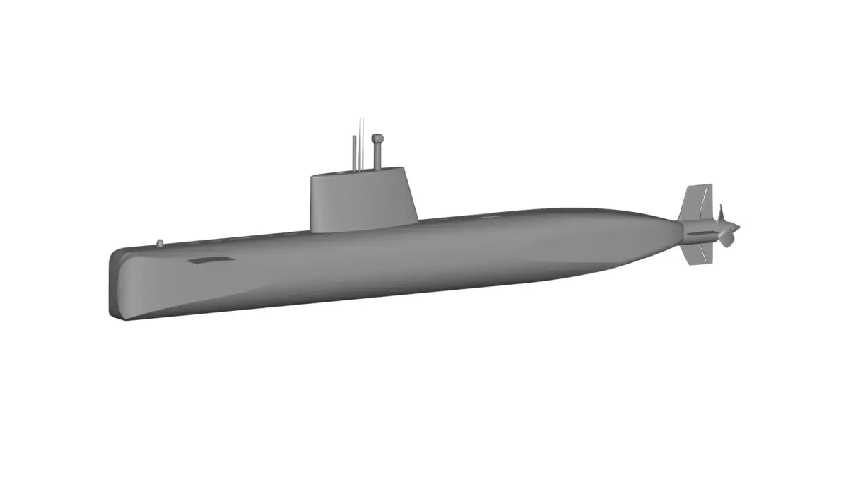 Submarine 3D model 2