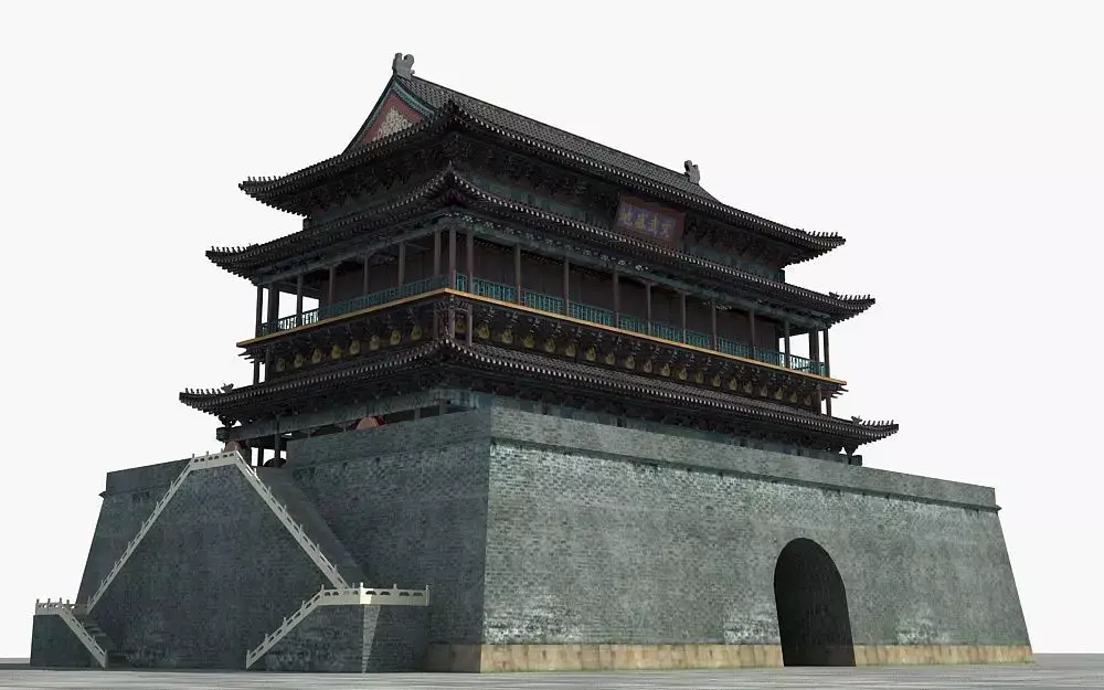 Drum Tower of Xi An  3D model