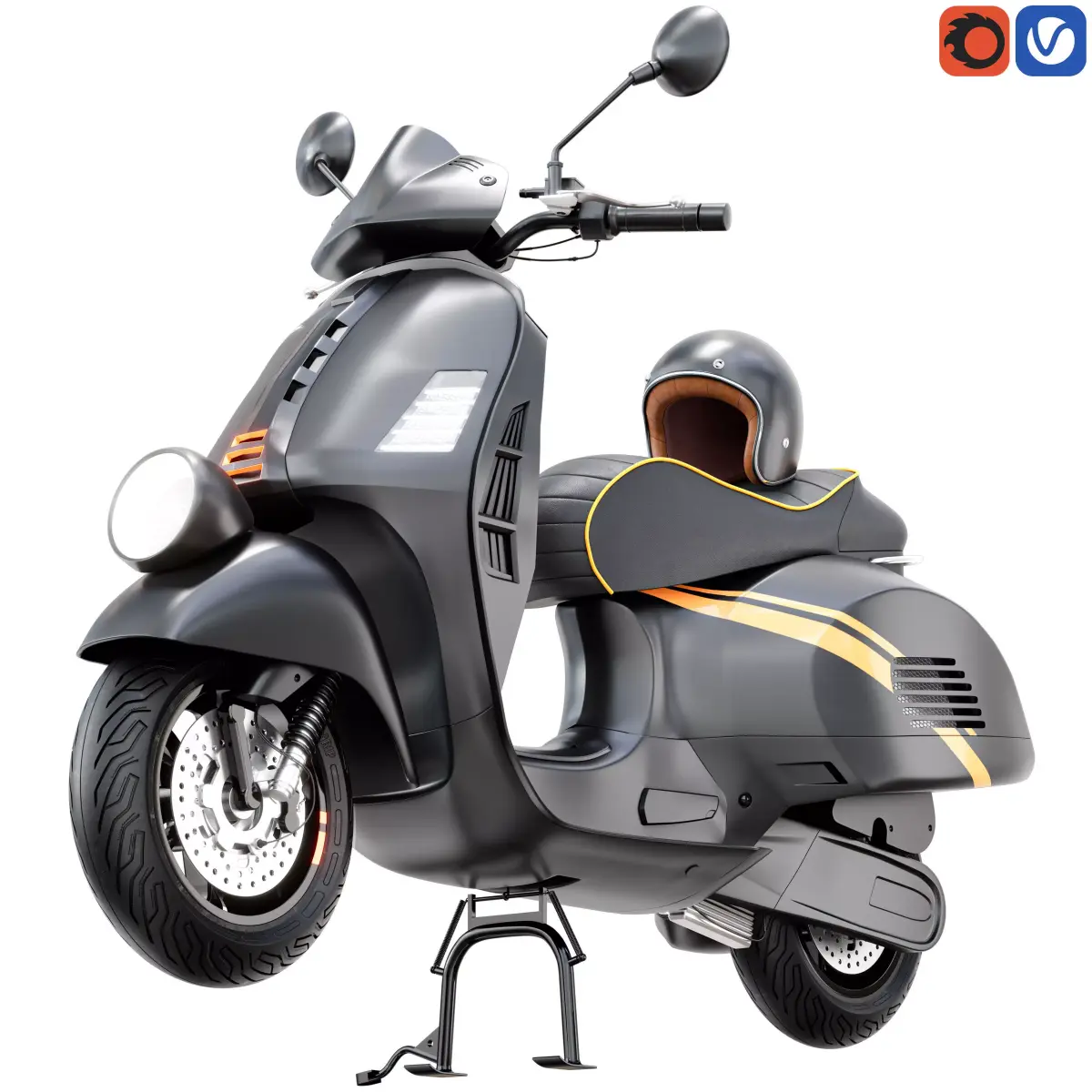 vespa gtv 300 3D model