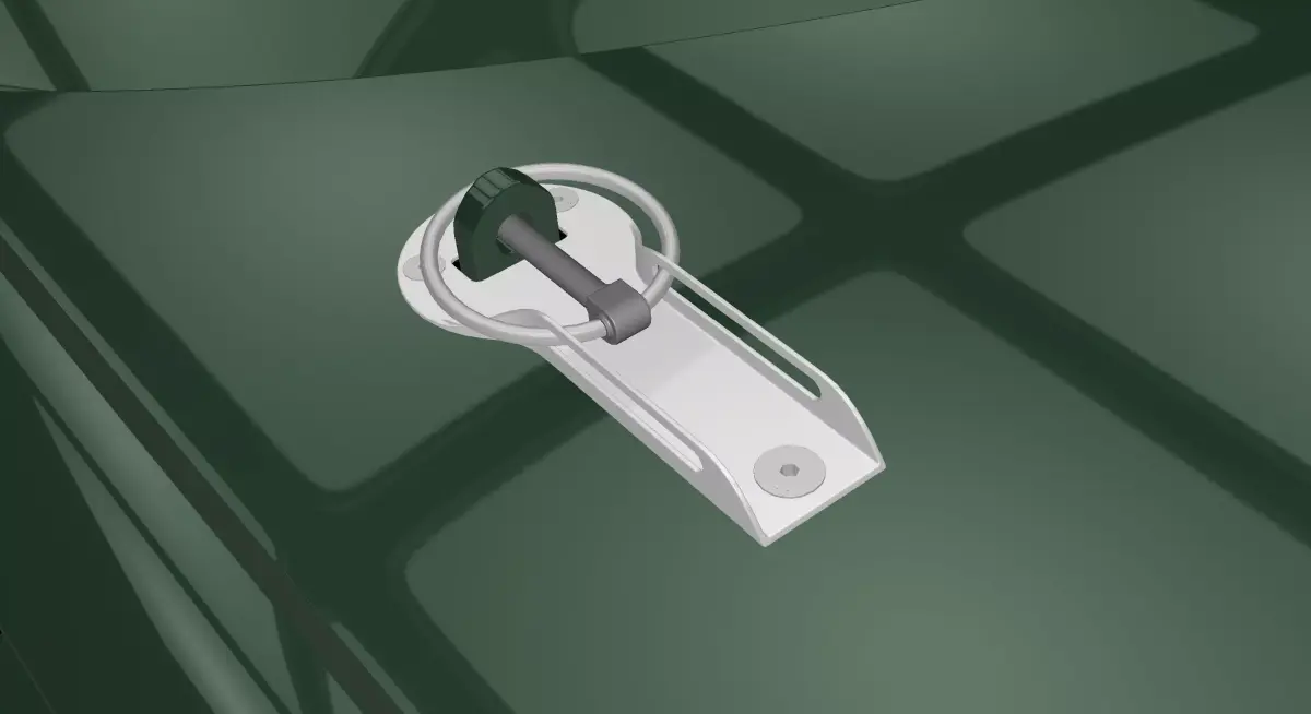 Bonnet racing locks 3D model