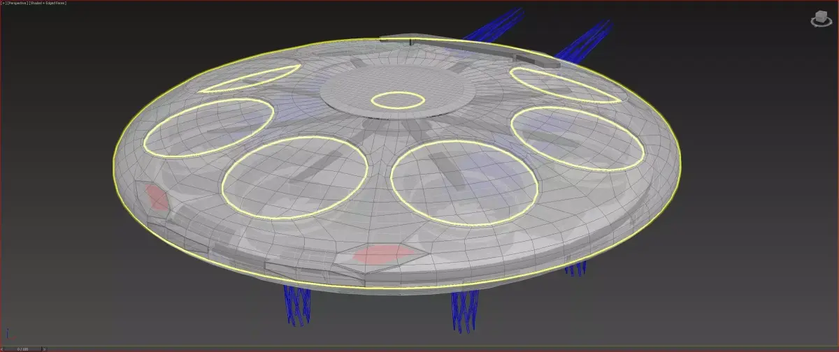 The Winged Disc - Concept 3D model