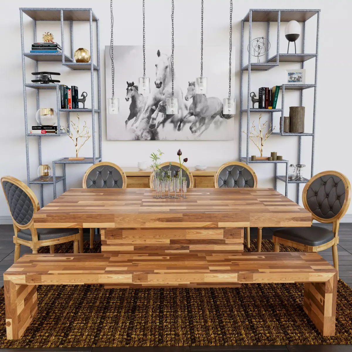Living room Table and Cheir  3D model