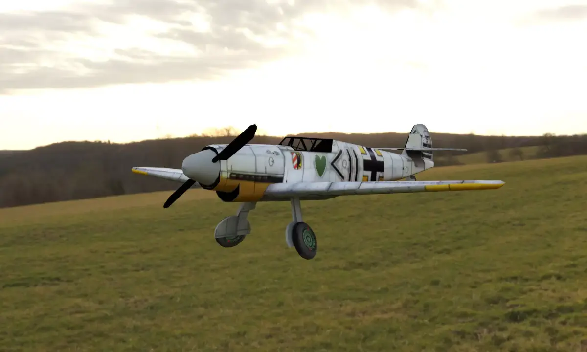 Messerschmitt Bf 109 Low-poly 3D model