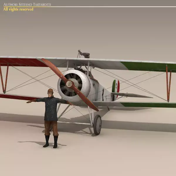 Nieuport 17 Baracca 3 3D model