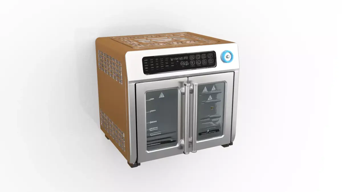 XL26QT AirFryer Stainless 3D model