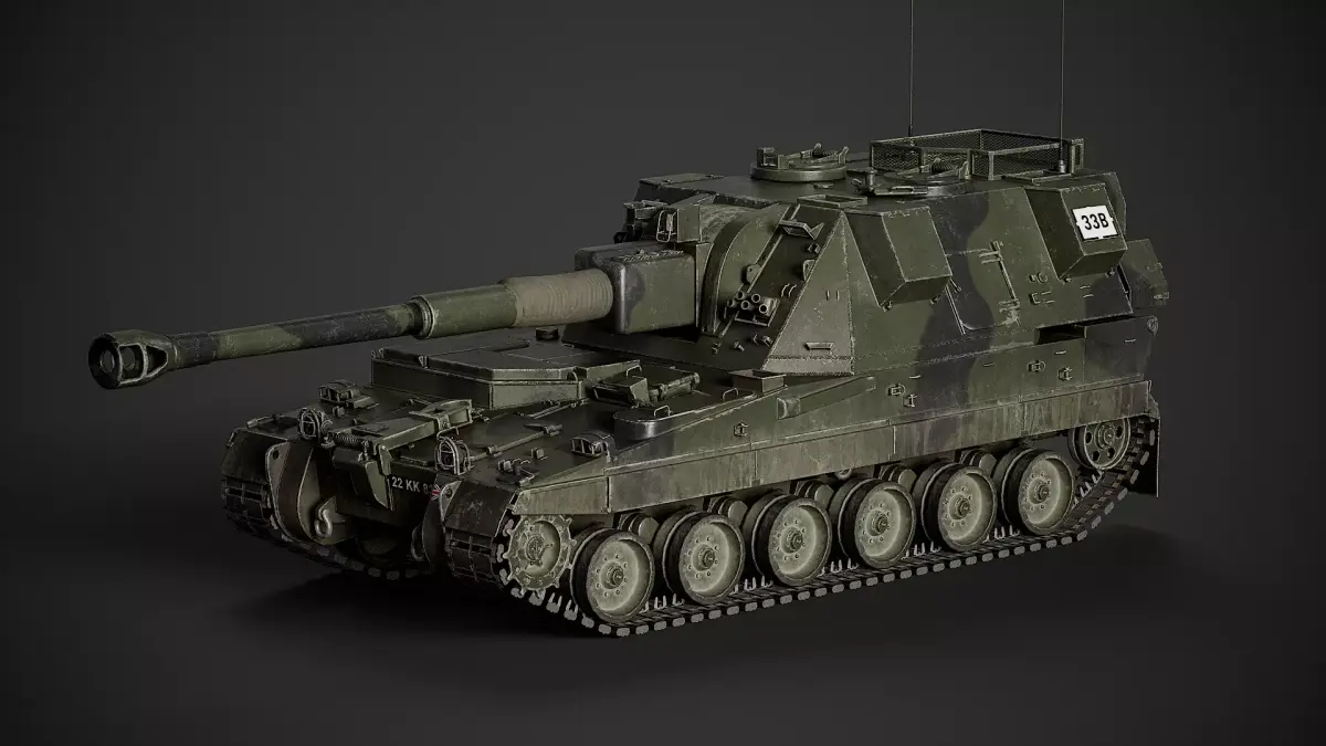 AS-90 Low-poly 3D model
