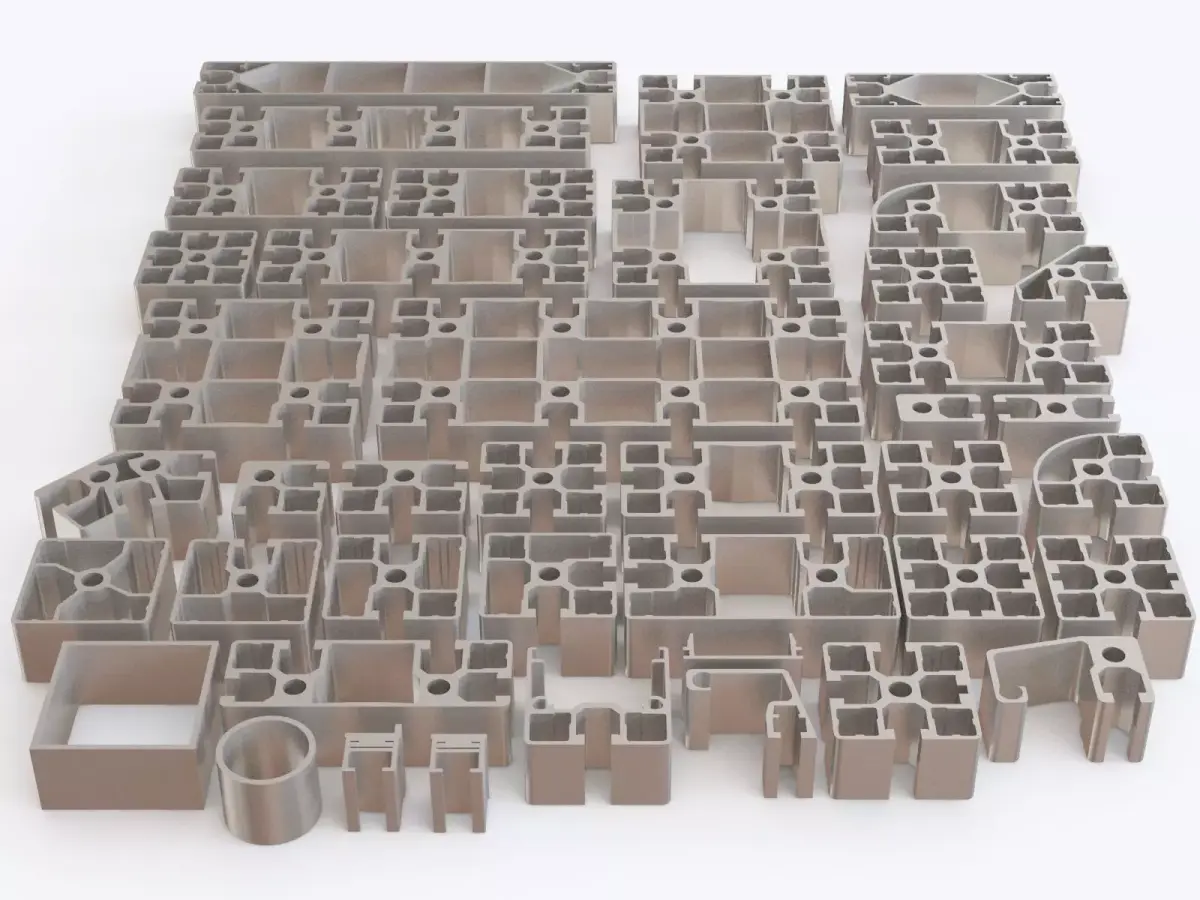 Profile aluminium 02 3D model