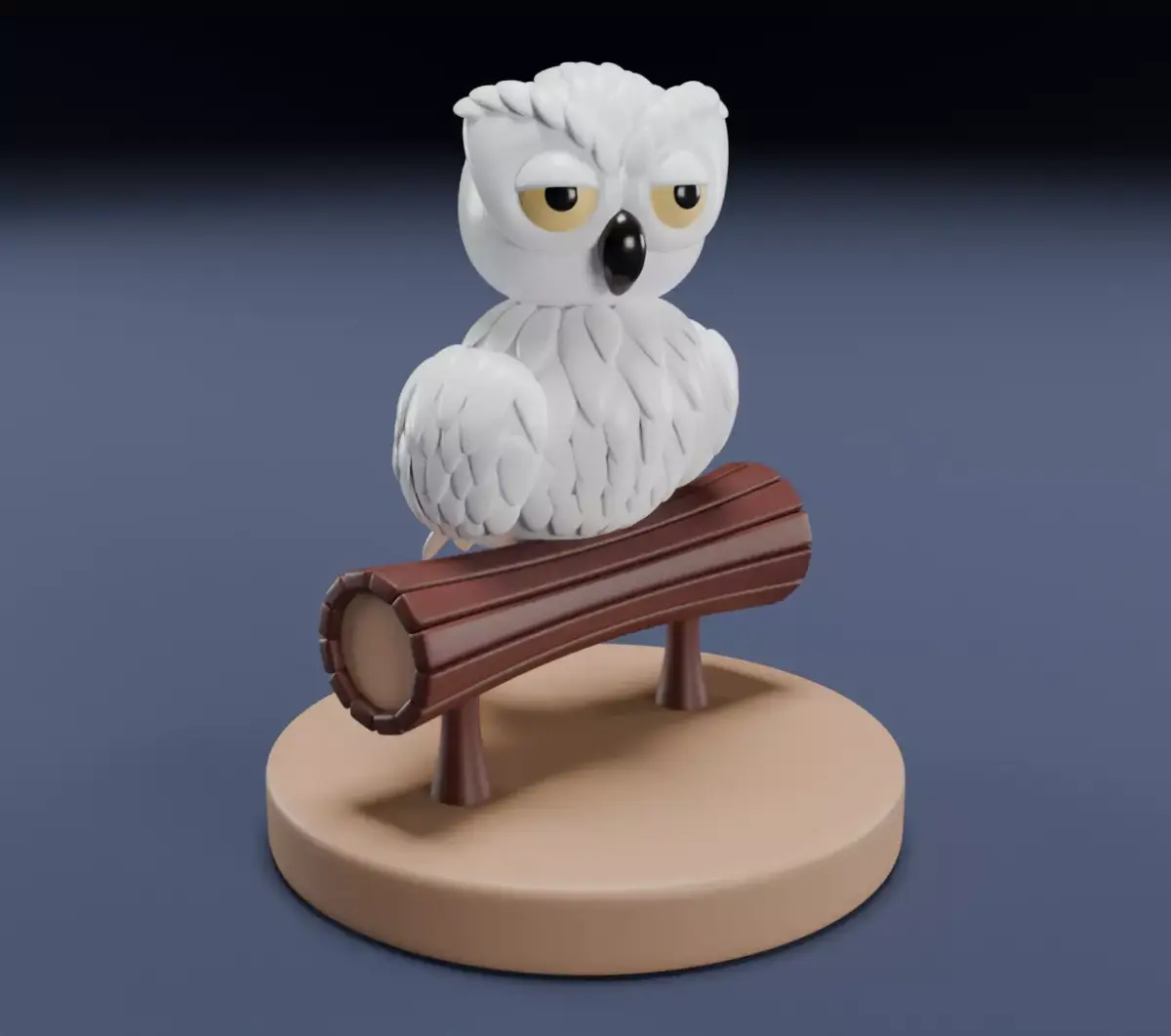 Stylized Snowy Owl Harry Potter 3D Model 3D model