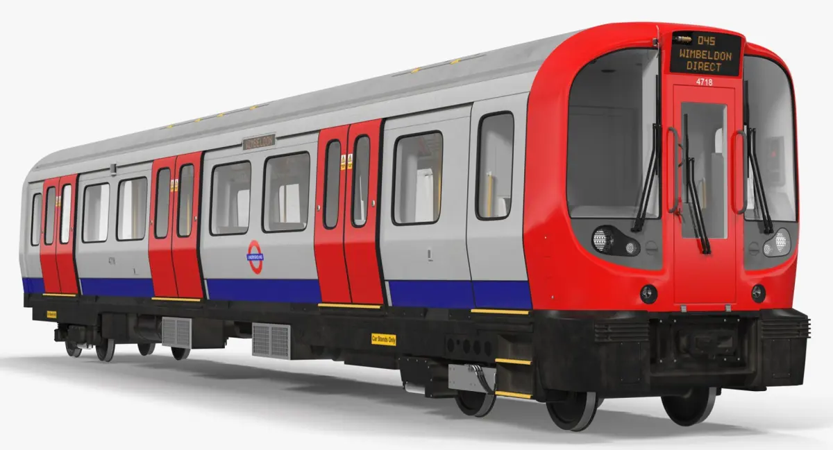 London Subway Train S8 Locomotive 3D model