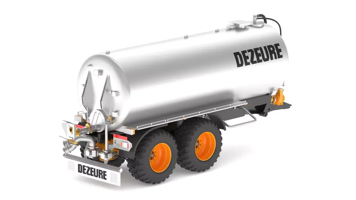 Dezeure Slurry Spreader Transline 4 Wheels 3D model