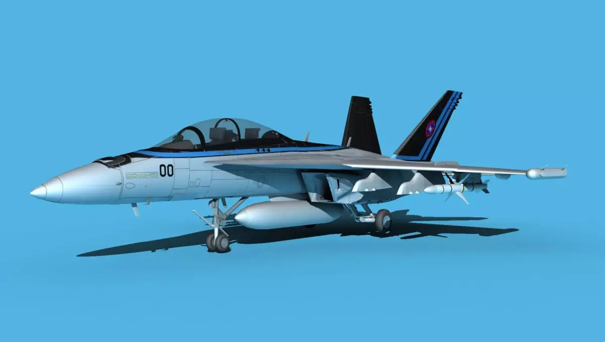 Boeing FA-18F Super Hornet V21 Maverick 3D model