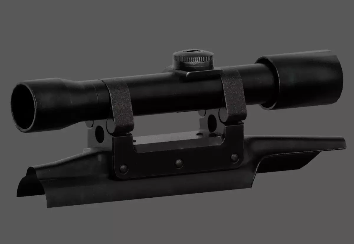 FAL OIP Scope Low-poly 3D model