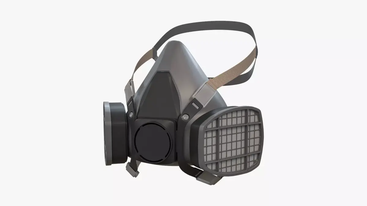 Safety Respiratory Mask 3D model