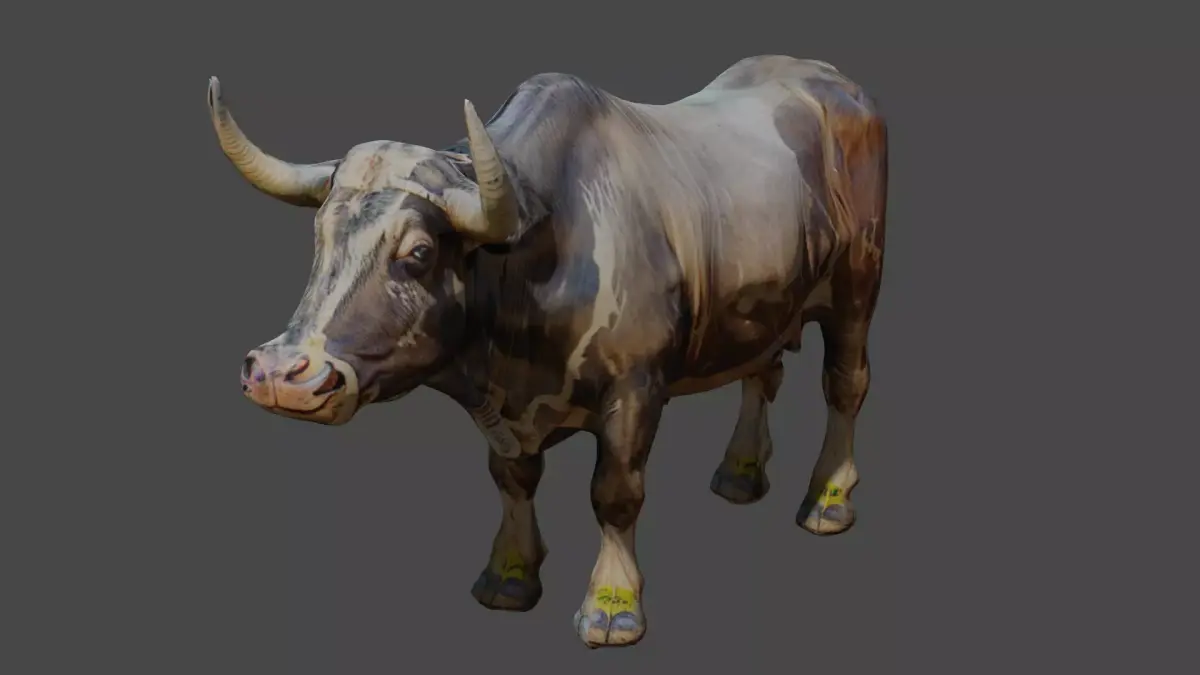 Pakistani cow 3d model free Free low-poly 3D model