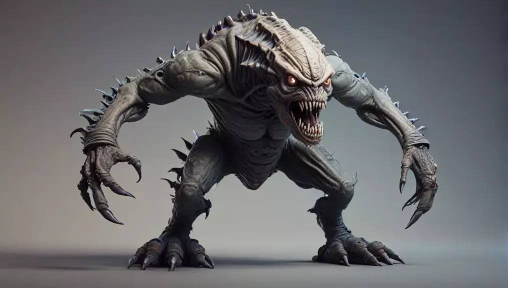 Ravager of the Outer Rim A 3D Model of a Sci-Fi Monster Low-poly 3D model