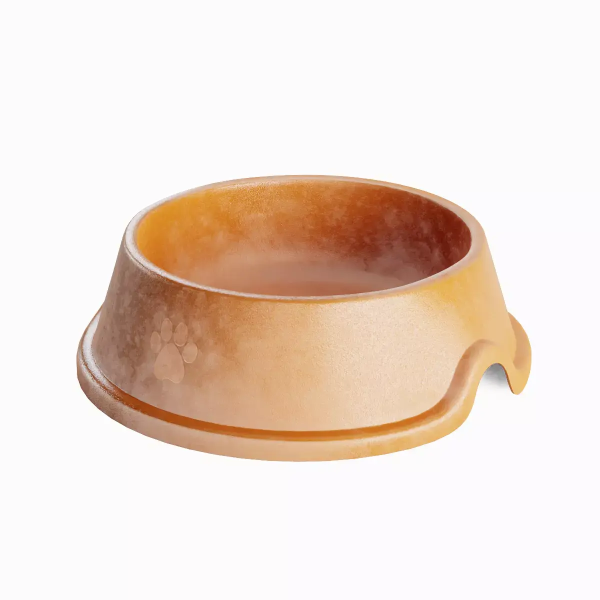 Used Metal Dog Bowl 01 3D model
