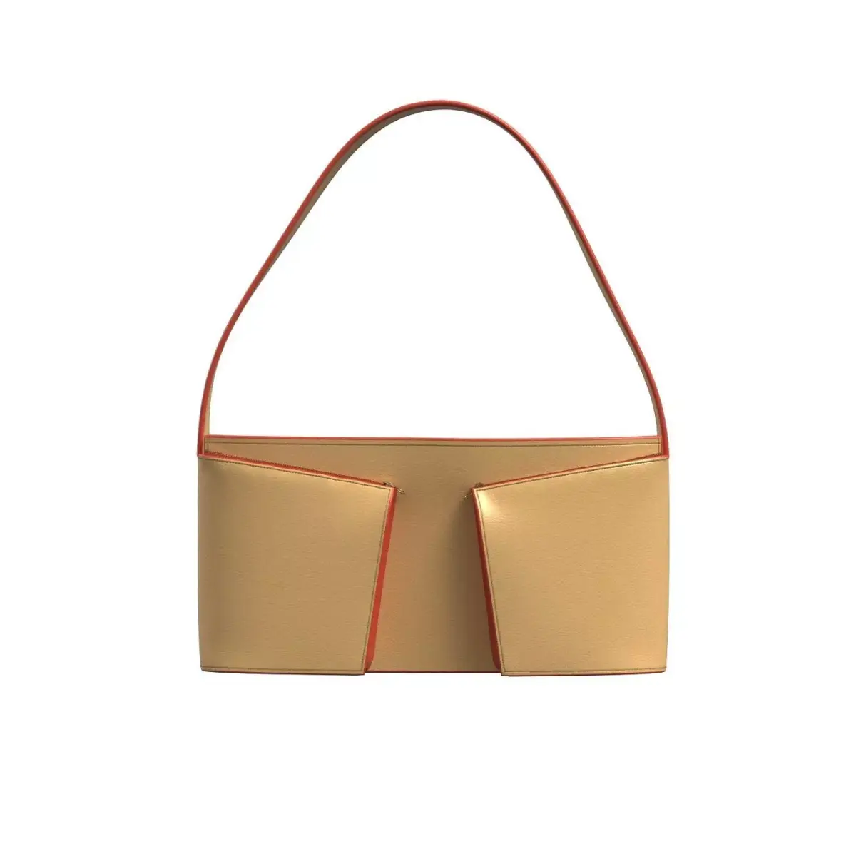 Carmel Leather Shoulder Bag 3D model