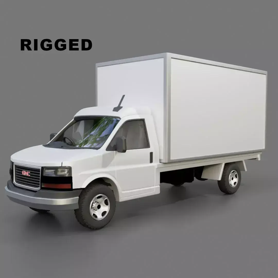 Gmc Savana Cutaway Free low-poly 3D model