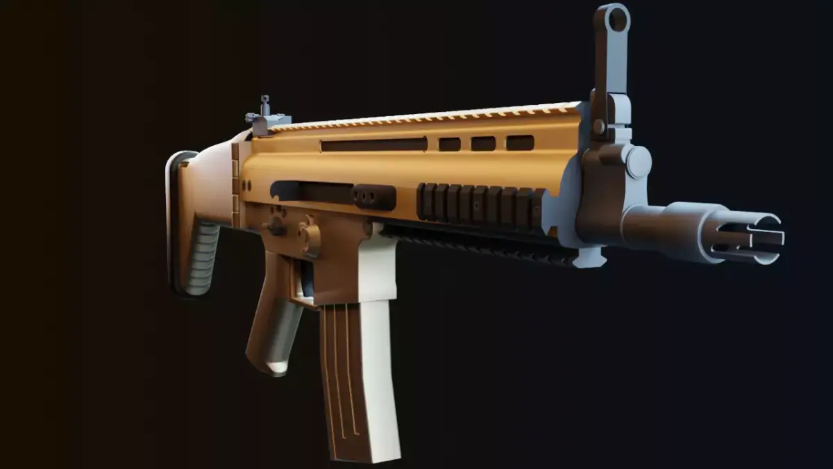 FNSCAR-L Assault-Riffle 3D model