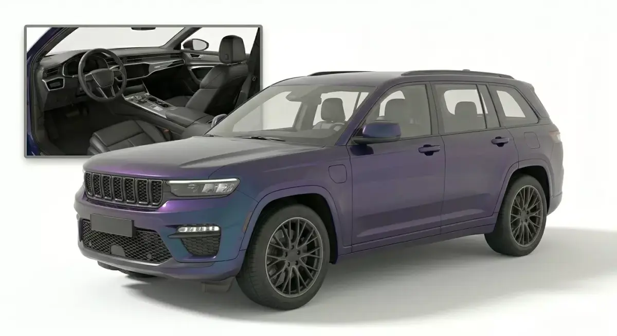 Jeep Grand Cherokee 4xe Purple Pearlescent 3D model
