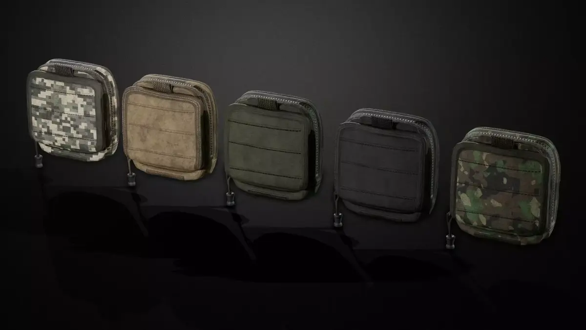 Map pouch Low-poly 3D model