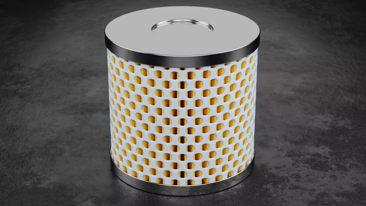 Car Filter Type H 3D model
