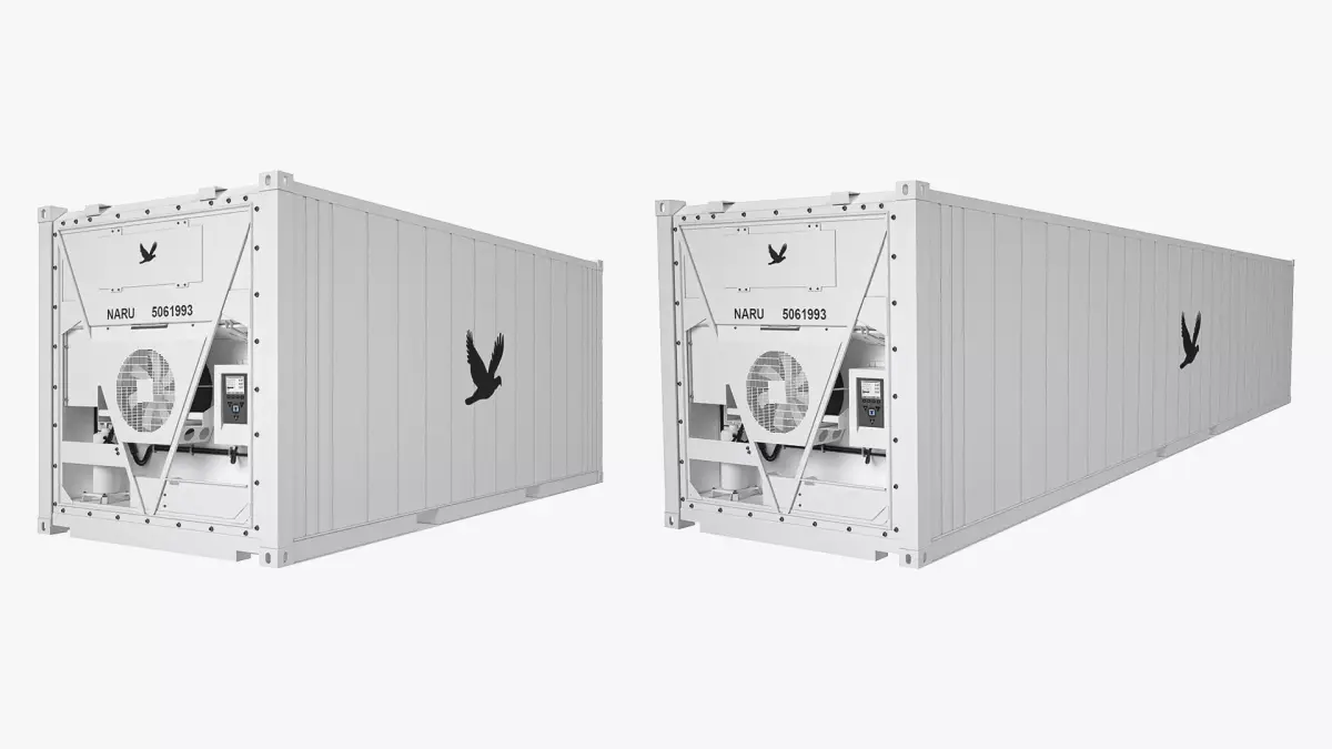 Refrigerated Shipping Containers 3D Model Pack