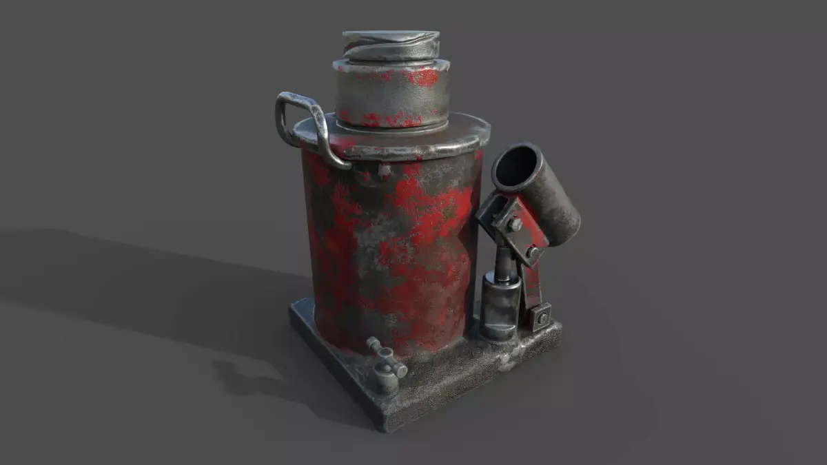 Vehicle  Jack Low-poly 3D model