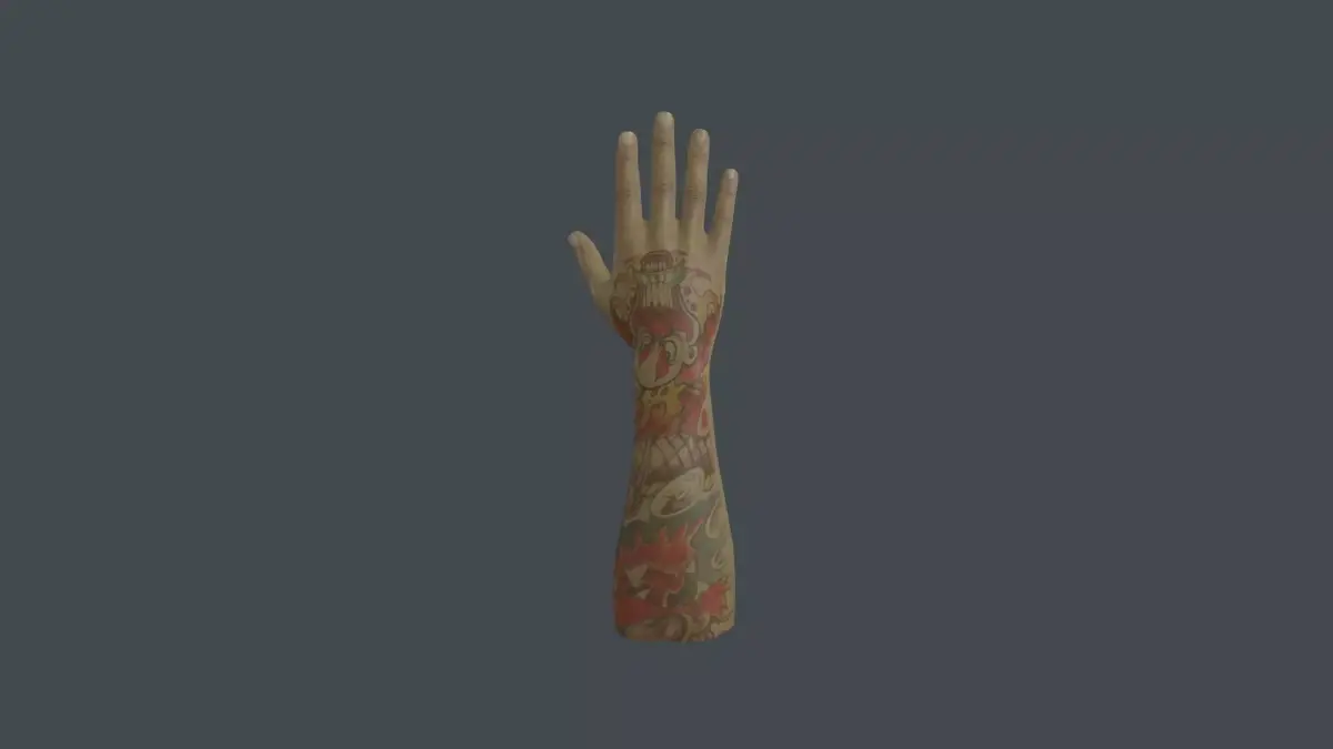 HAND-012 Right Hand Low-poly 3D model