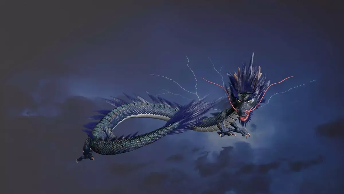 Chinese dragon loong Low-poly 3D model buy