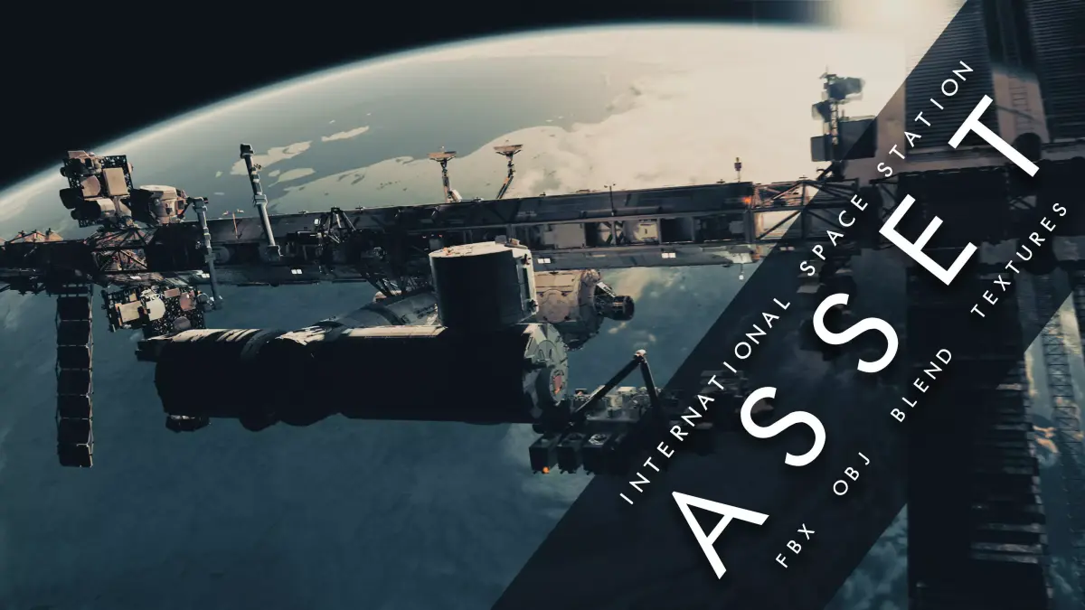 INTERNATIONAL SPACE STATION 3D model purchase