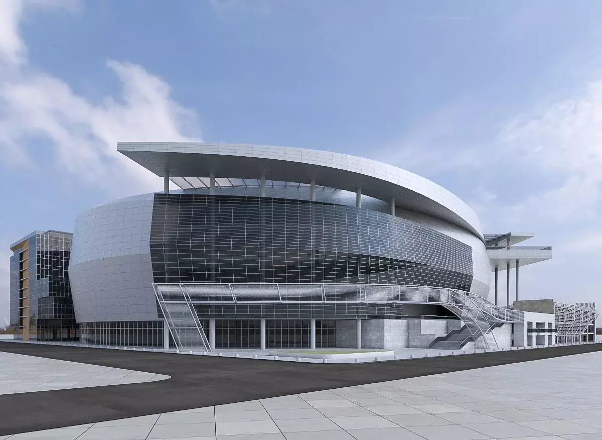 Warriors Arena Stadium  Low-poly 3D model