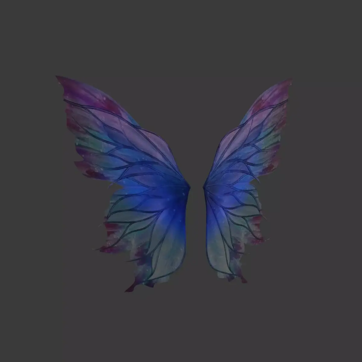 Butterfly wings 3D - Alas mariposa Low-poly 3D model