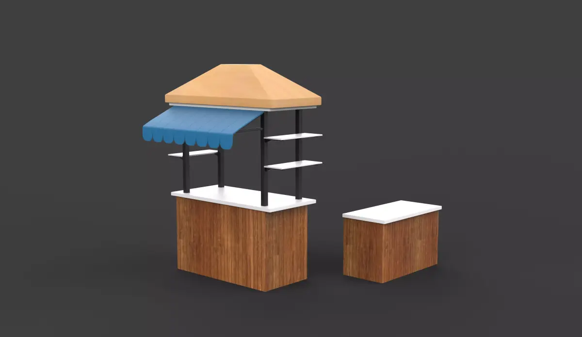  Food Carts 3D model