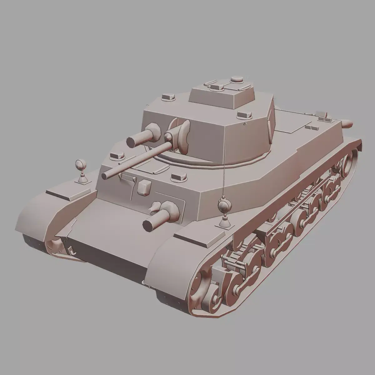 40M Turan I Tank Detailed WWII 3D Printable Model 3D print model