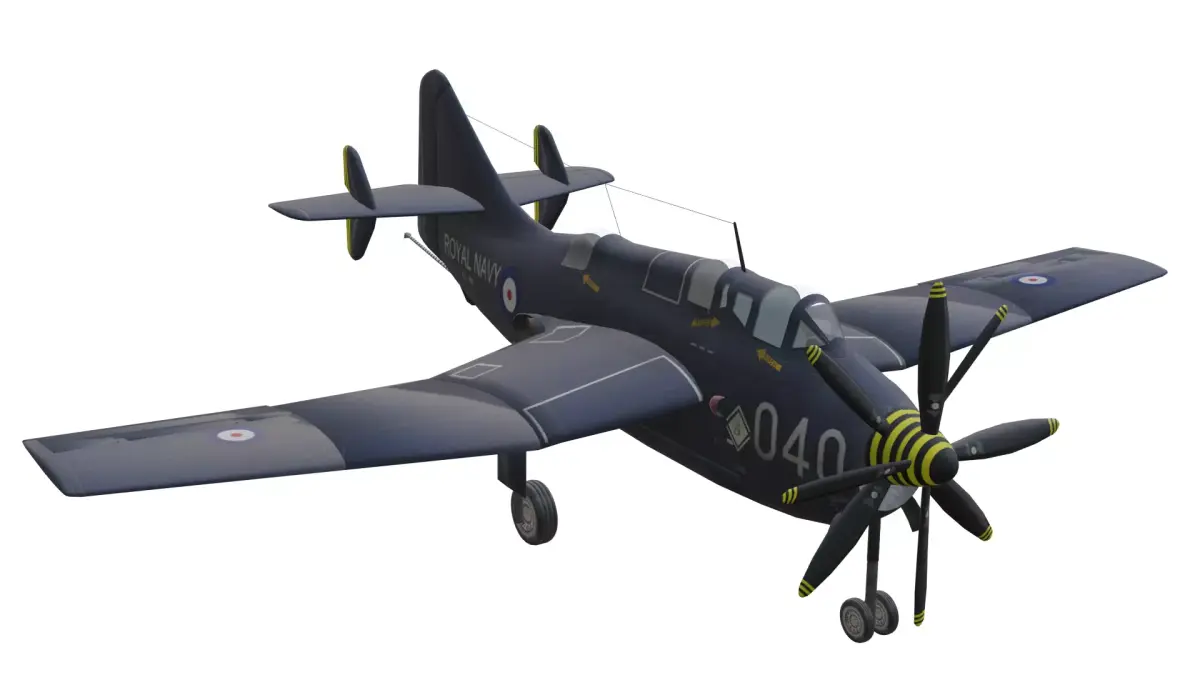 Fairey Gannet Low-poly 3D model purchase