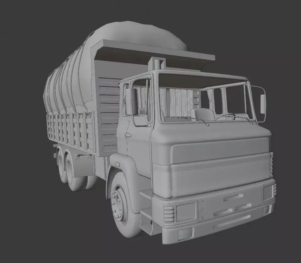 BMC Fatih Truck Low-poly 3D model