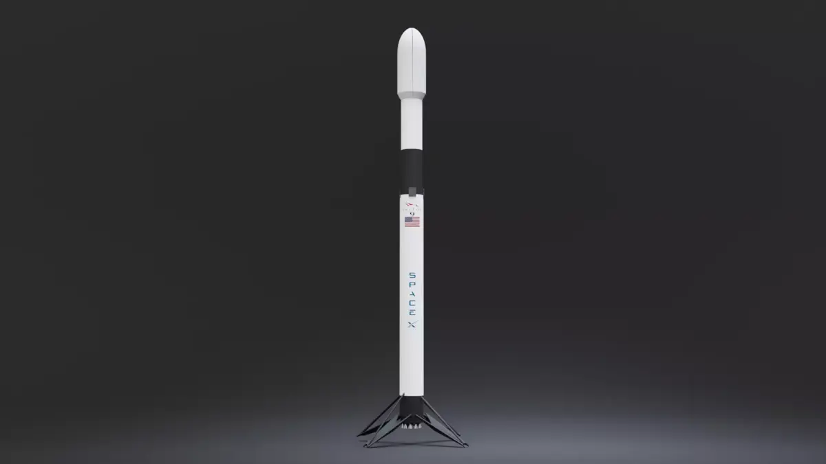 Falcon 9 - 3D Model Low-poly 3D model
