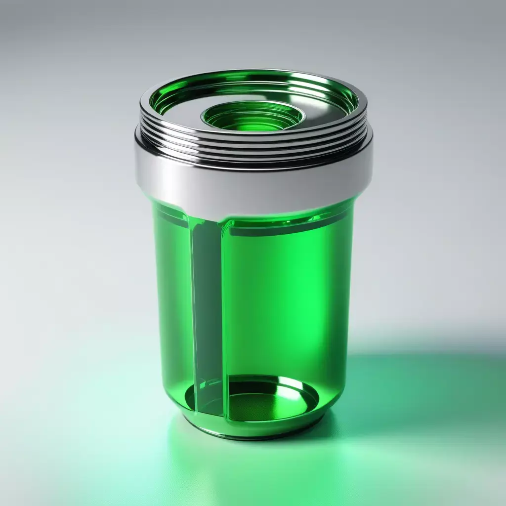 Transparent Green Filter Vessel 3D model
