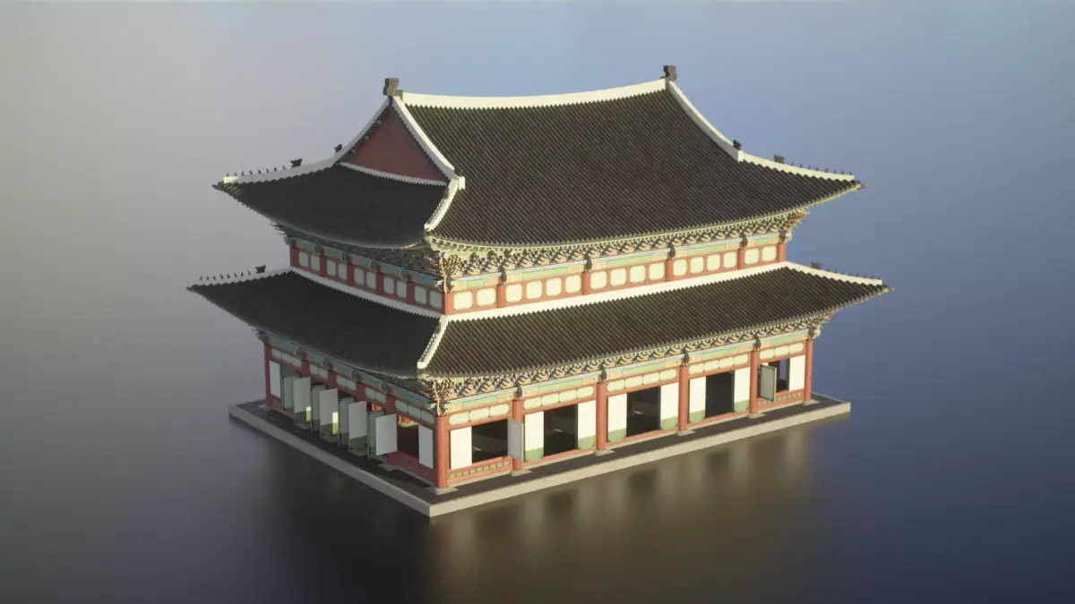 Korea Gyeongbokgung Geunjeongjeon - Joseon Palace 3D model